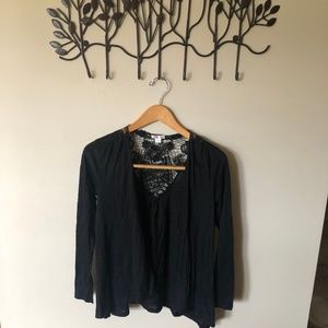 Laced back long sleeve wrap